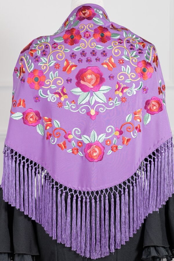 Mantón Rubí Violeta