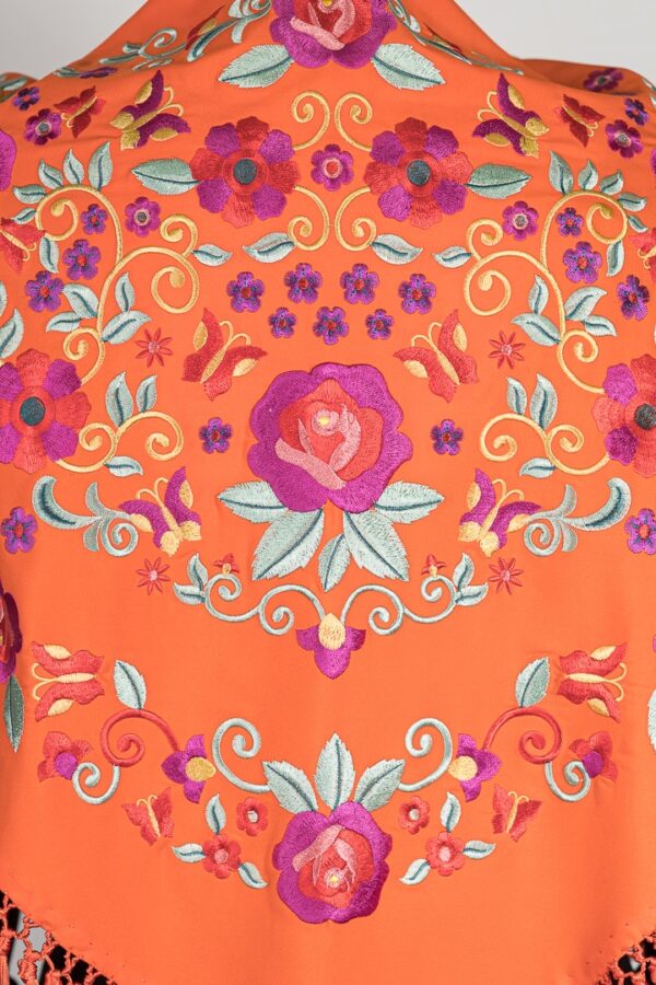 Mantón Rubí Naranja