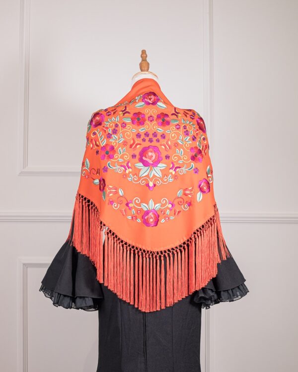 Mantón Rubí Naranja