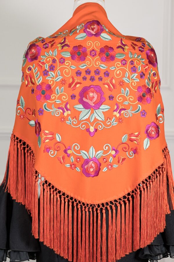 Mantón Rubí Naranja