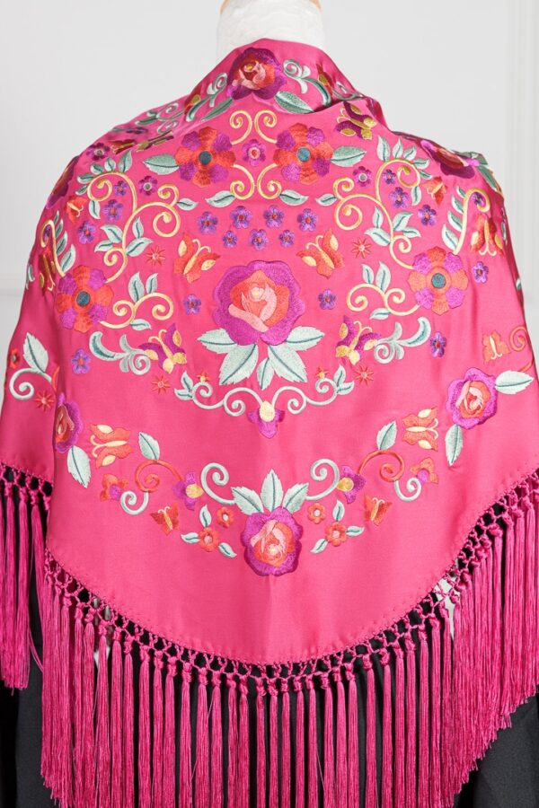 Mantón Rubí Fucsia