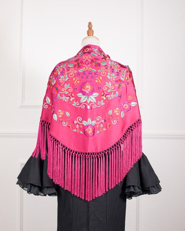Mantón Rubí Fucsia