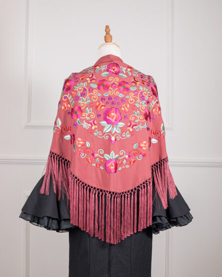 Mantón Rubí Rosa empolvado - Imagen 1