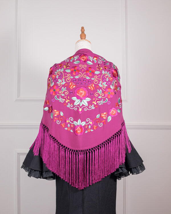 Mantón Rubí Buganvilla