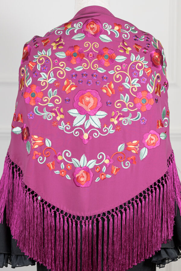 Mantón Rubí Buganvilla