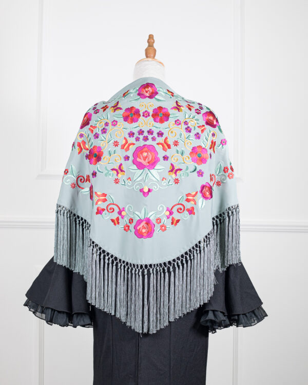 Mantón Rubí Gris