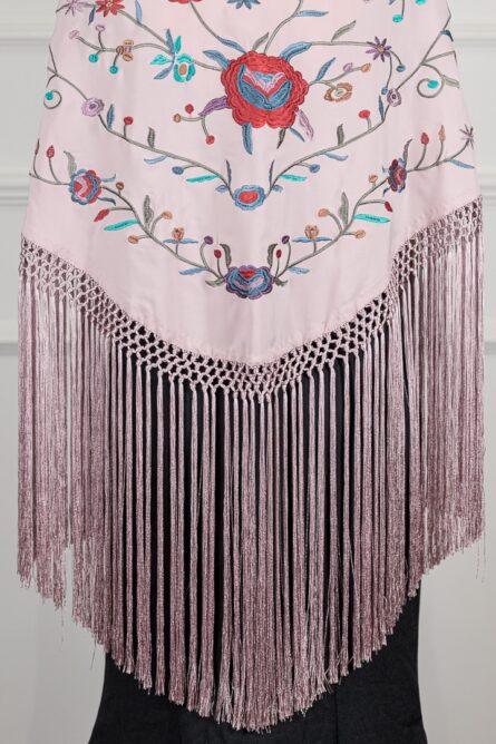 Mantón Alma rosa bebé - Imagen 3