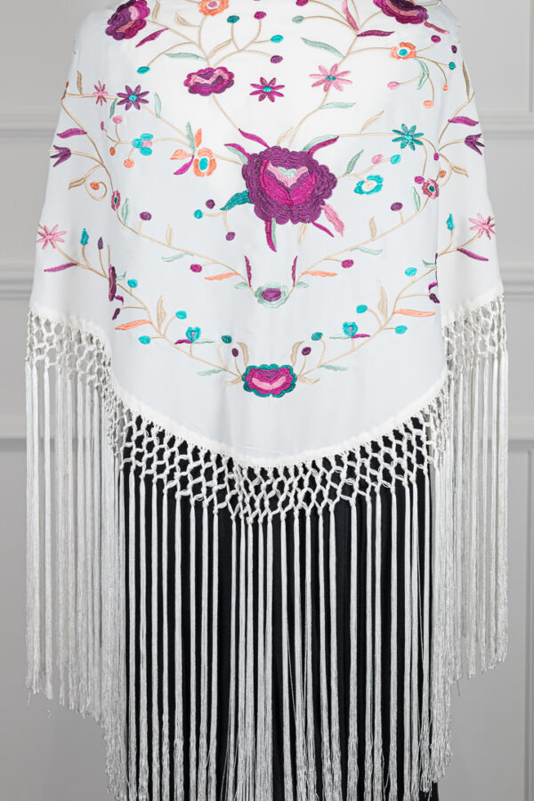 Mantón Alma Blanco