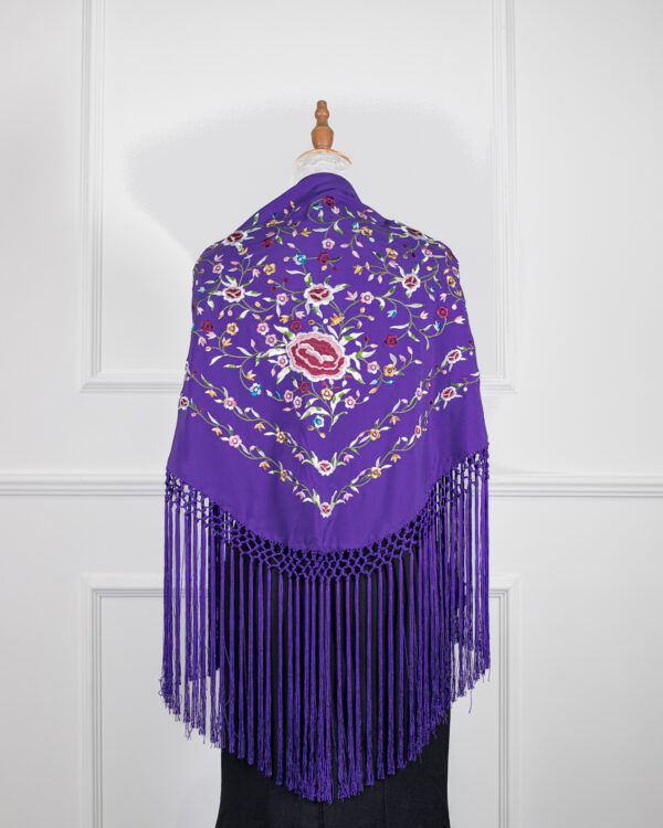 Mantón Alma Morado