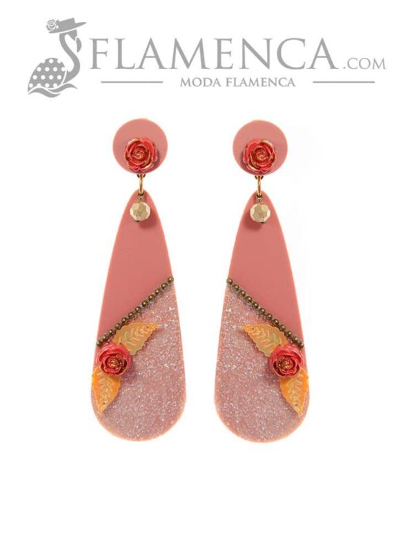 Pendiente de flamenca maquillaje  