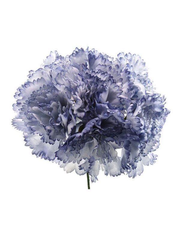 Ramillete de claveles azul ducado