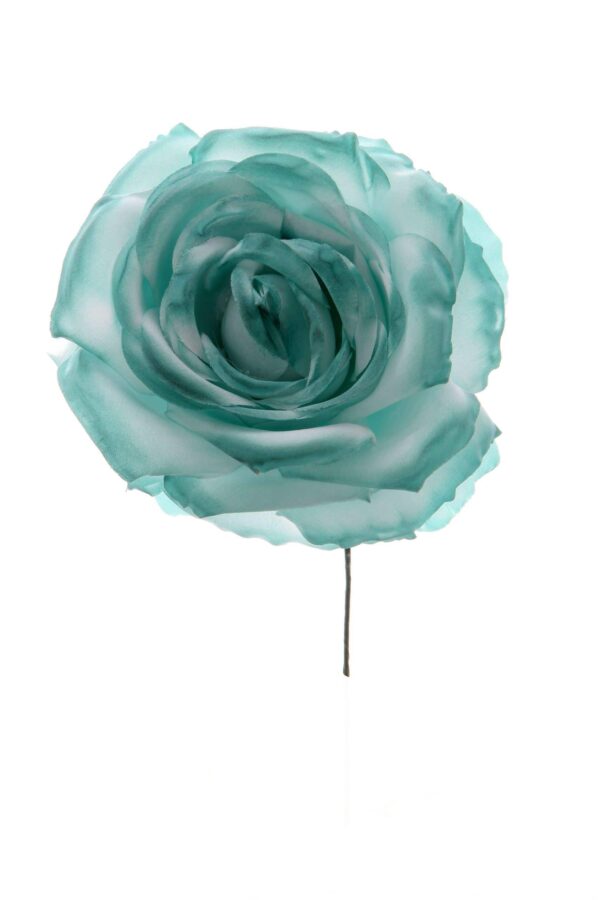 Rosa de flamenca azul ducado
