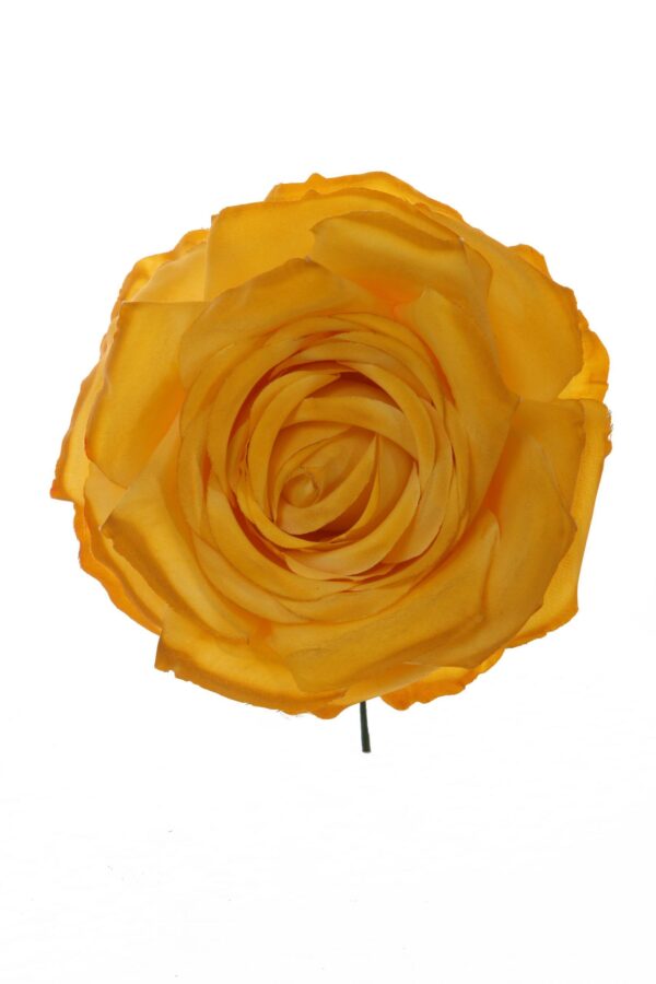 Rosa de flamenca color mostaza degradé