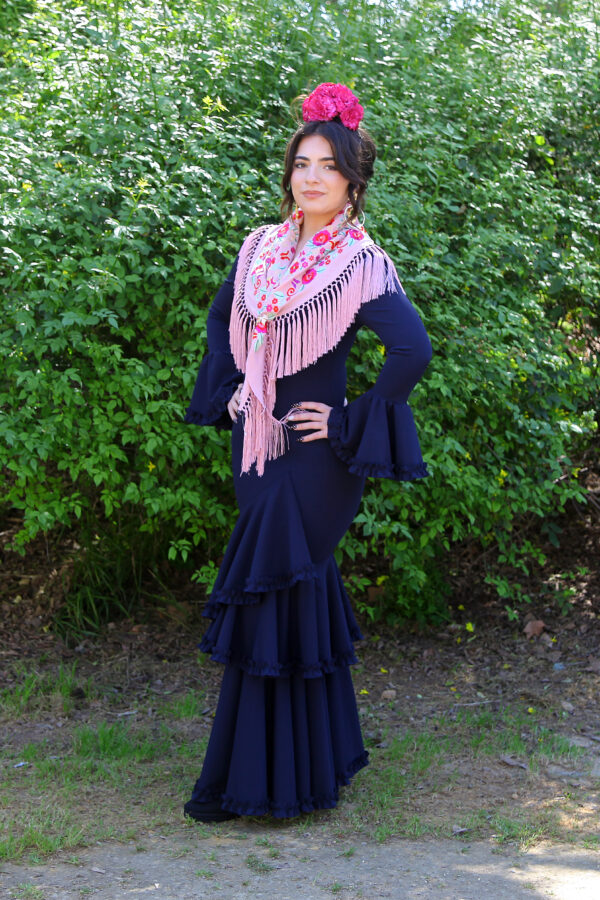 1 Traje de Flamenca Jazmín Petróleo