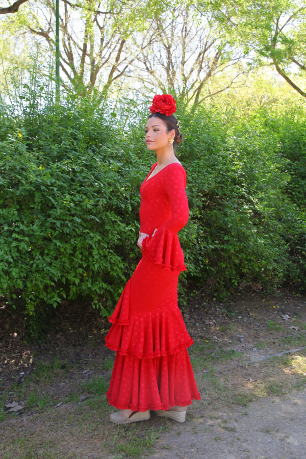Traje de Flamenca Quejío Rojo