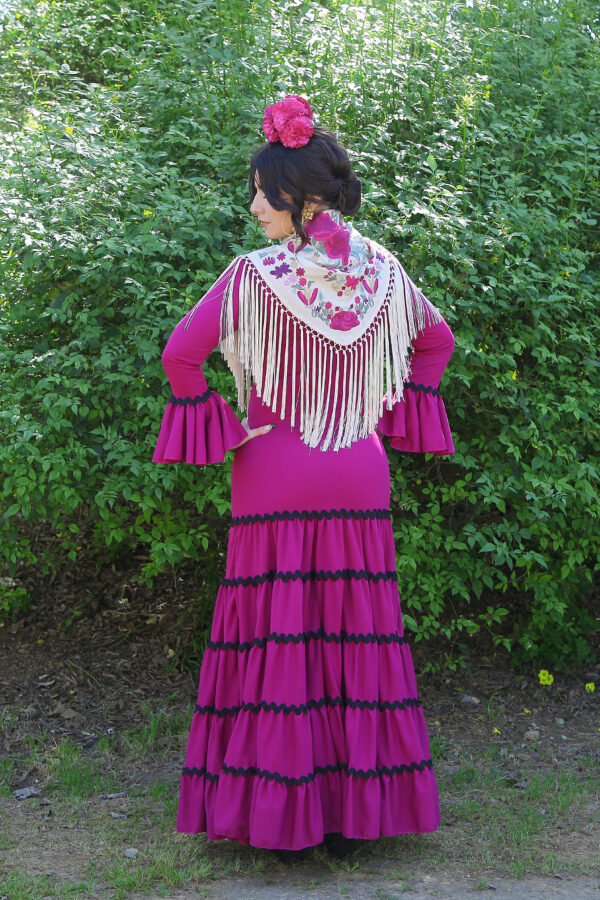 Traje de Flamenca Soleá Buganvilla