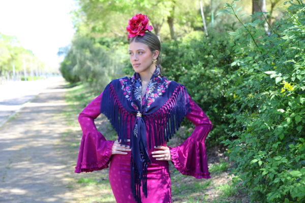 Traje de Flamenca Quejío Buganvilla