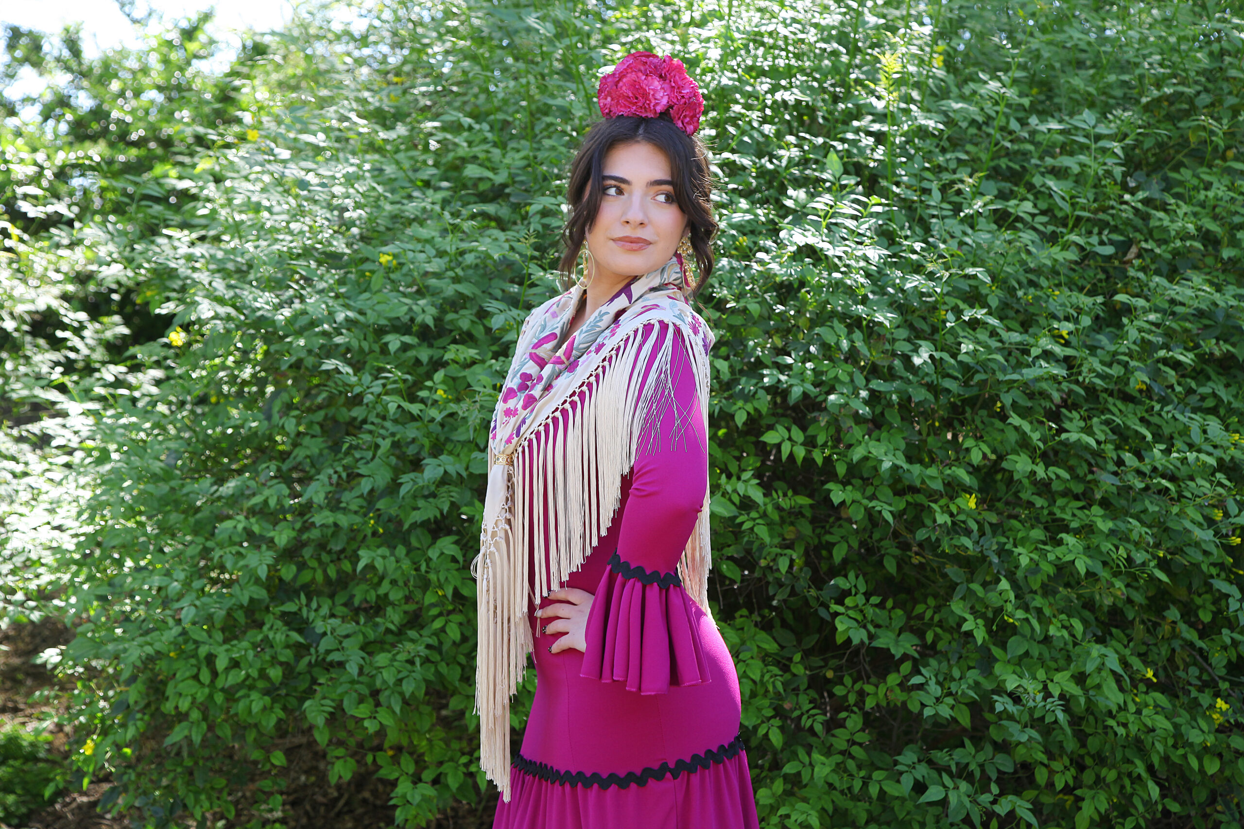 Combinar traje de flamenca