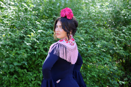 Traje de Flamenca Jazmín Petróleo Traje de Flamenca Jazmín Petróleo - Imagen 3