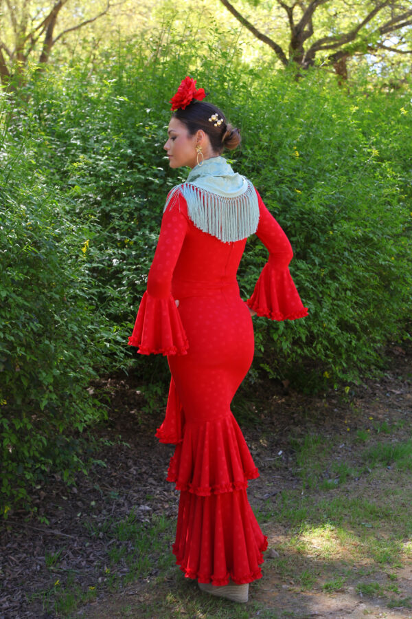 Traje de Flamenca Quejío Rojo