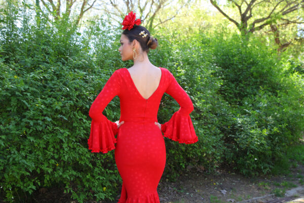 Traje de Flamenca Quejío Rojo