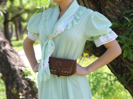 Bata Candela Vichy Verde - Imagen 3