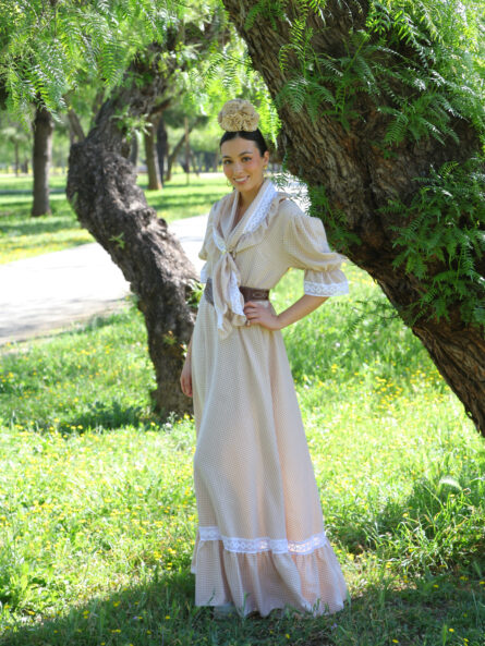 Bata Candela Vichy Crema - Imagen 1