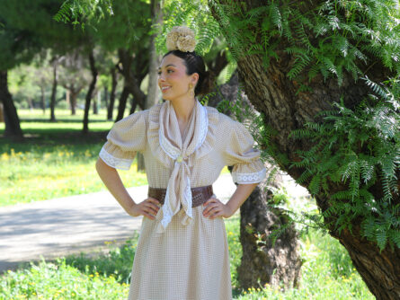 Bata Candela Vichy Crema - Imagen 3