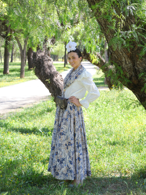 Conjunto de Falda y Piquillo estampado flores