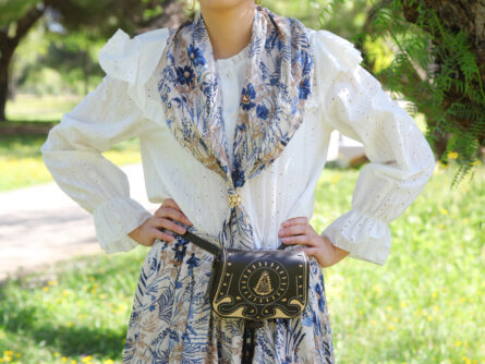 Conjunto de Falda y Piquillo estampado flores - Imagen 3