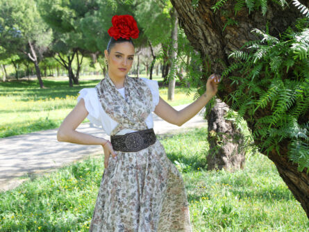 Conjunto de Falda y Piquillo estampado flores - Imagen 3