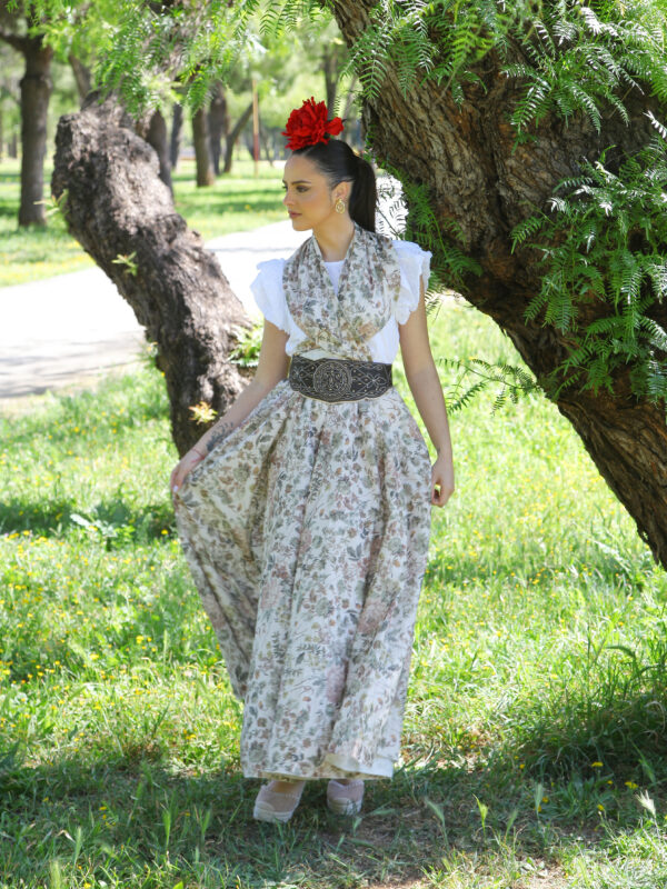 Conjunto de Falda y Piquillo estampado flores