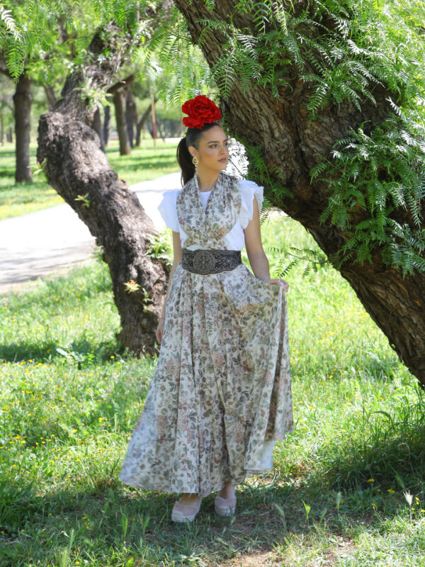 Conjunto de Falda y Piquillo estampado flores