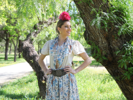 Conjunto de Falda y Piquillo estampado flores - Imagen 3
