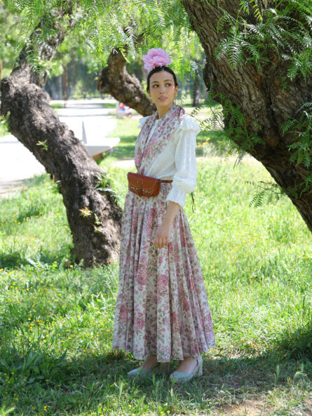 Conjunto de Falda y Piquillo estampado flores - Imagen 2