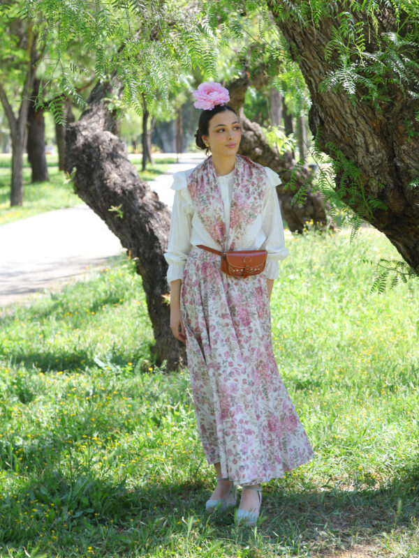 Conjunto de Falda y Piquillo estampado flores