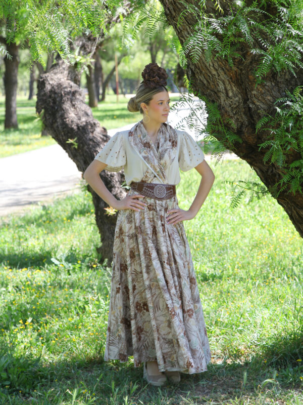 Conjunto de Falda y Piquillo estampado flores