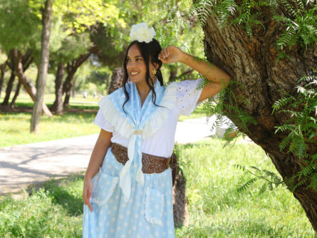 Conjunto de Falda y Piquillo estampado lunar - Imagen 3