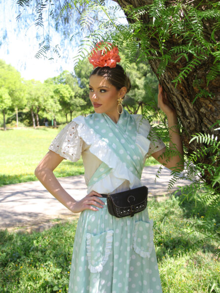 Conjunto de Falda y Piquillo estampado lunar - Imagen 3