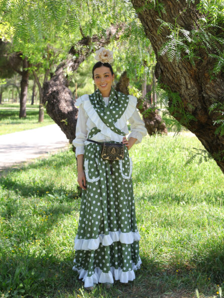 Conjunto de Falda y Piquillo estampado lunar - Imagen 1