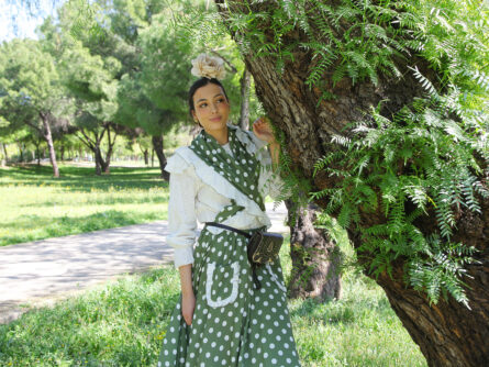 Conjunto de Falda y Piquillo estampado lunar - Imagen 3