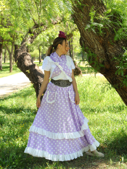 Conjunto de Falda y Piquillo estampado lunar - Imagen 3