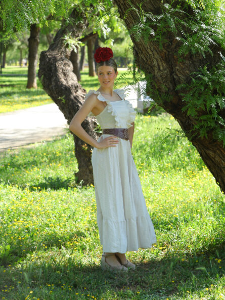 Bata Vichy con Volante Amarilla - Imagen 3